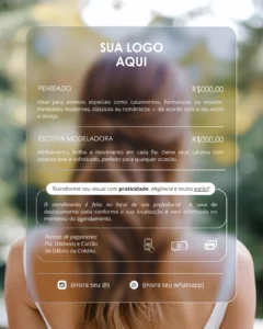 Modelo Pack Flyers Penteadista