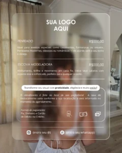 Modelo Pack Flyers Penteadista