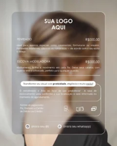 Modelo Pack Flyers Penteadista